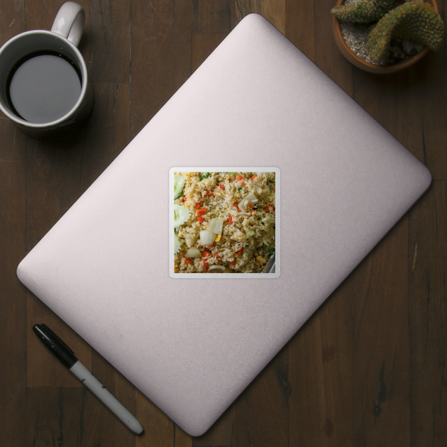 Fried rice textured background by FOGSJ